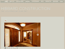 Tablet Screenshot of hibbardconstruction.com